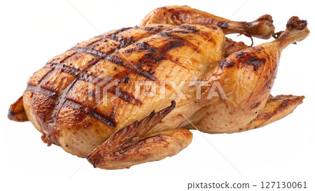 Chicken  food  white background Chicken  food  white background 127130061