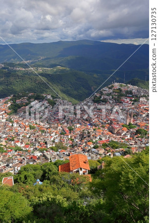 Cityscape of Taxco, a tourist destination in Central America, Mexico Cityscape of Taxco, a tourist destination in Central America, Mexico 127130735