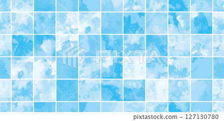 Watercolor tile seamless pattern background Watercolor tile seamless pattern background 127130780