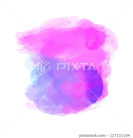 Colorful vector watercolor brush stroke. Rainbow colors watercolor paint stain vector banner background 127131104