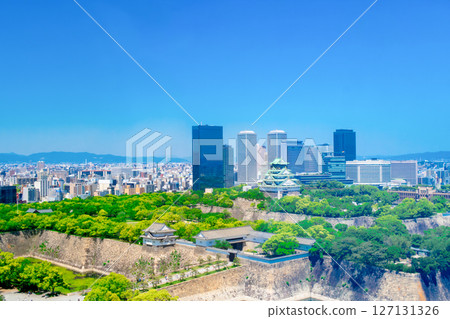 大阪城城市景觀 大阪城城市景觀 127131326