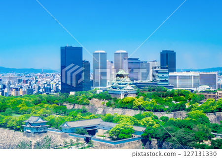 Osaka Castle cityscape 127131330
