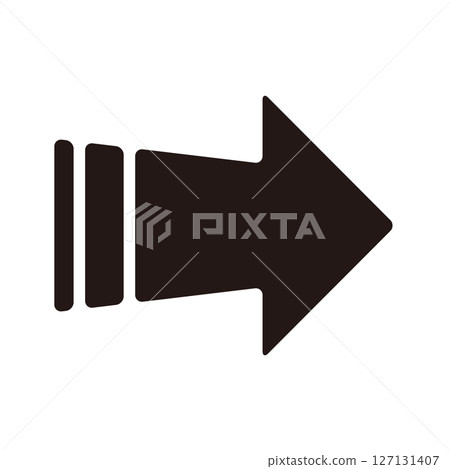 Simple arrow icon illustration Simple arrow icon illustration 127131407