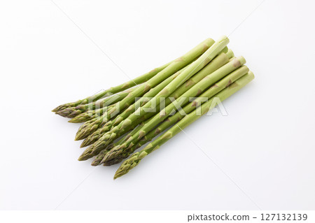 green asparagus on white background 127132139