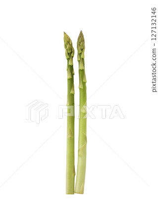 白色背景上的綠蘆筍 127132146