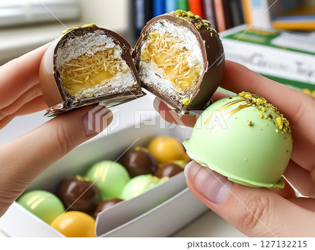 Image material of delicious Dubai chocolate Image material of delicious Dubai chocolate 127132215