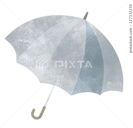 Watercolor open grey umbrella Watercolor open grey umbrella 127132250