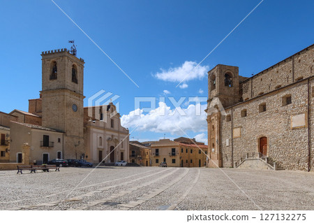 Palazzo Adriano, Sicily, Italy - May 9, 2025 - The film location of the "Cinema Paradiso" (1988) 127132275