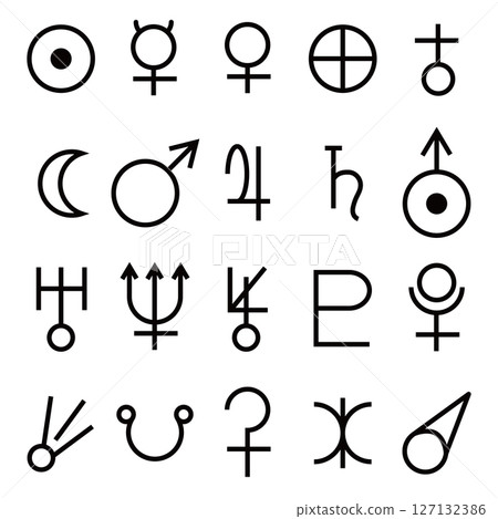 行星符號集 127132386