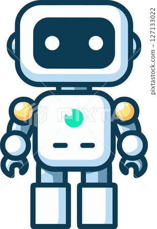 簡單的AI機器人插圖 簡單的AI機器人插圖 127133022