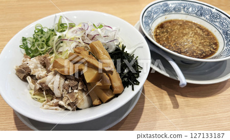Restaurant menu (spicy meat tsukemen) 127133187