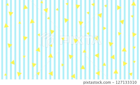 Blue stripes and yellow triangles background 127133310