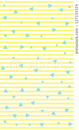 黃色條紋和藍色三角形背景 127133324