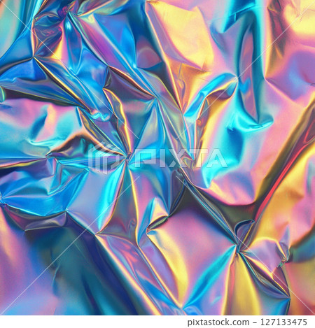 Holographic Rainbow Foil Iridescent Texture Background 127133475
