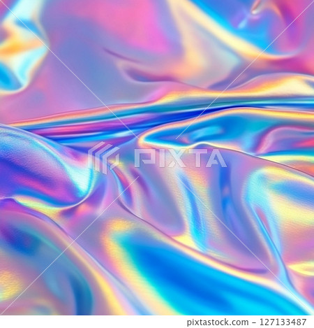 Holographic Rainbow Foil Iridescent Texture Background 127133487