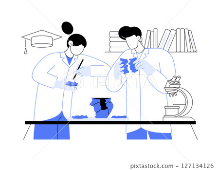 History isolated cartoon vector illustrations. 127134126