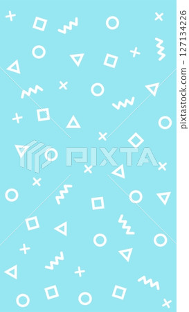 Blue and white pop geometric background 127134226