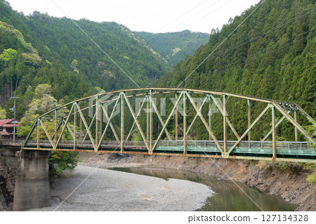 奈良縣天川村鹽野地區的新綠 奈良縣天川村鹽野地區的新綠 127134328