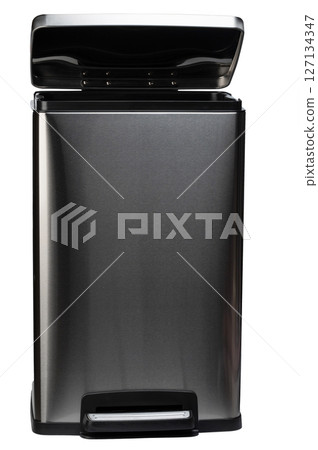Metal open garbage bin with pedal Metal open garbage bin with pedal 127134347