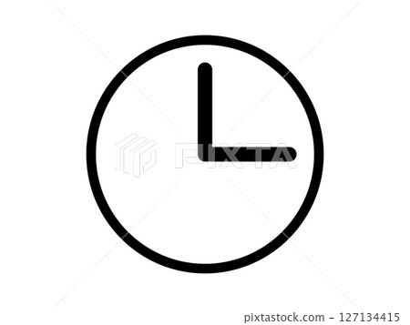 Wall clock icon Monotone 127134415