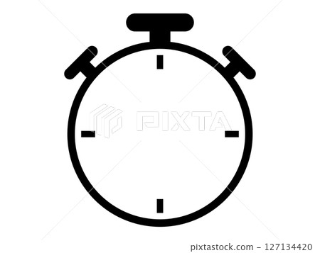 秒錶圖示單調 秒錶圖示單調 127134420