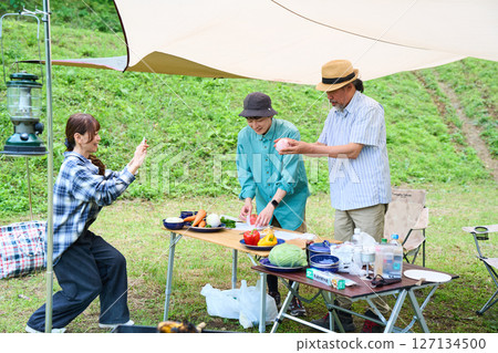 露營 戶外烤肉BBQ 家庭 親子 127134500