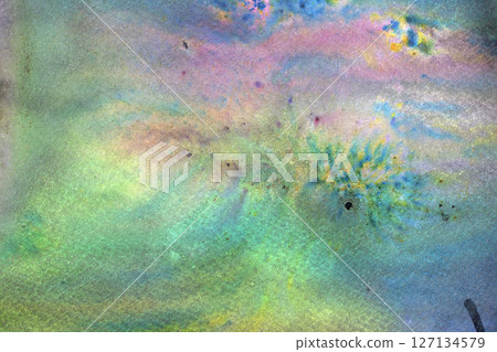 Abstrac Watercolour Vibrant Rainbow Paint Blending Together in a Cloud Shape Background Abstrac Watercolour Vibrant Rainbow Paint Blending Together in a Cloud Shape Background 127134579