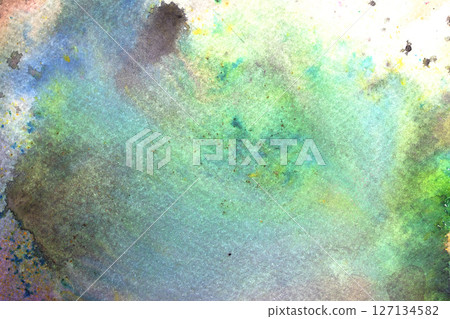 Abstrac Watercolour Vibrant Rainbow Paint Blending Together in a Cloud Shape Background Abstrac Watercolour Vibrant Rainbow Paint Blending Together in a Cloud Shape Background 127134582