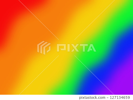 Drawing of colorful rainbow pride color 127134659