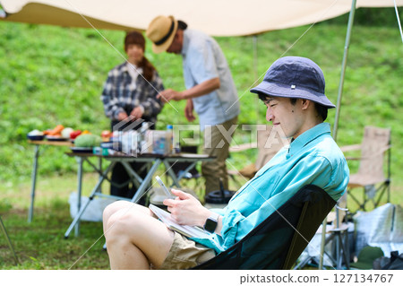 露營 戶外烤肉BBQ 家庭 親子 露營 戶外烤肉BBQ 家庭 親子 127134767