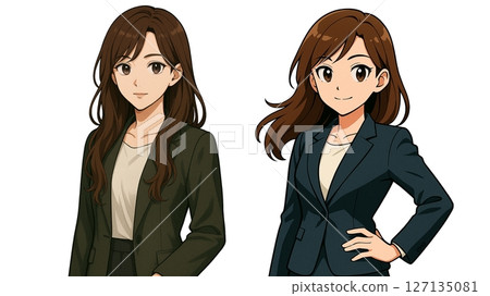 女性圖示插圖 女性圖示插圖 127135081