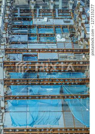 高層建築施工現場 高層建築施工現場 127135277
