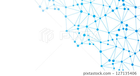 Technology background white light blue polygon near future vector 127135406