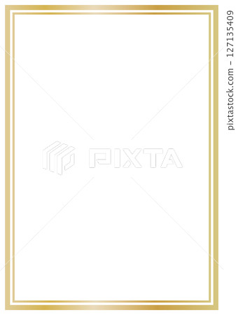 簡單的方形框架金色垂直向量 簡單的方形框架金色垂直向量 127135409