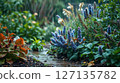 Green plants thrive in rain showing sustainable growth in natural supply chain that supports eco friendly procurement efforts beautifully 127135782