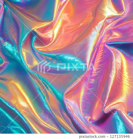 Holographic Rainbow Foil Iridescent Texture Background 127135946