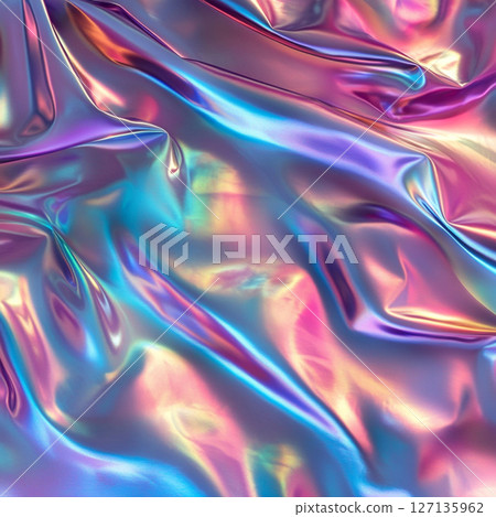 Holographic Rainbow Foil Iridescent Texture Background 127135962