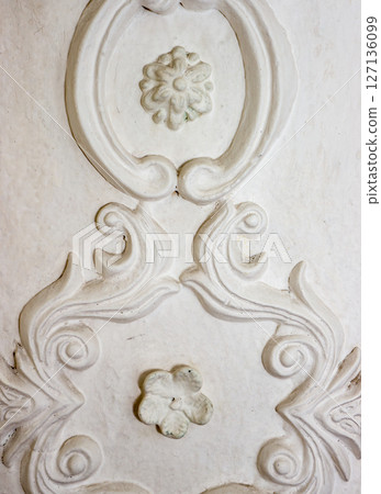 Gypsum tracery background ant texture. 127136099