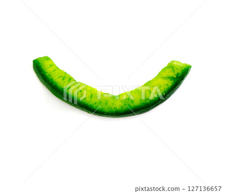 The dried key lime on a white isolated. 127136657