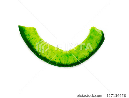 The dried key lime on a white isolated. The dried key lime on a white isolated. 127136658