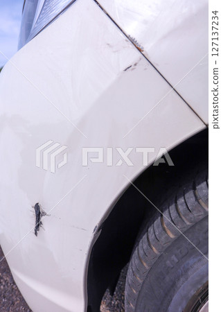 Scratches around the bumper Scratches around the bumper 127137234