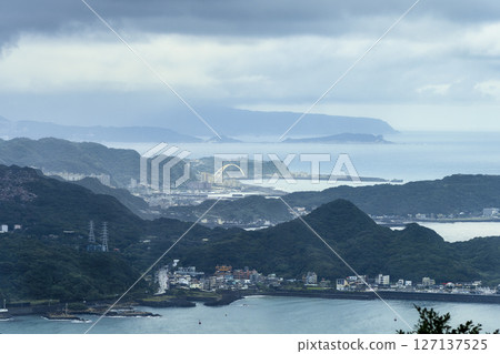 Scenery of the ria coast and inlet in northern Taiwan / New Taipei, Taiwan Scenery of the ria coast and inlet in northern Taiwan / New Taipei, Taiwan 127137525