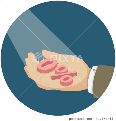 3D Isometric Flat Illustration of Zero Percent Offer, Interest Rate Free 3D Isometric Flat Illustration of Zero Percent Offer, Interest Rate Free 127137811