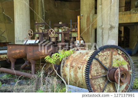 兵庫縣朝來市神子畑選礦廠濃縮機內的機器 127137991