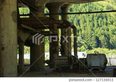 Machinery inside the thickener at Mikobata Ore Dressing Plant, Asago City, Hyogo Prefecture Machinery inside the thickener at Mikobata Ore Dressing Plant, Asago City, Hyogo Prefecture 127138013