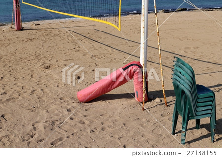 Sports equipment in a city park on the seashore in Israel. Sports equipment in a city park on the seashore in Israel. 127138155