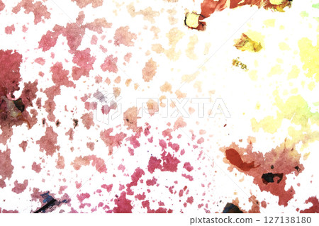 Thick Textured Abstract Acrylic Paint Lines, Swirls and Brush Strokes and Vibrant Splatters Liquid Background 127138180