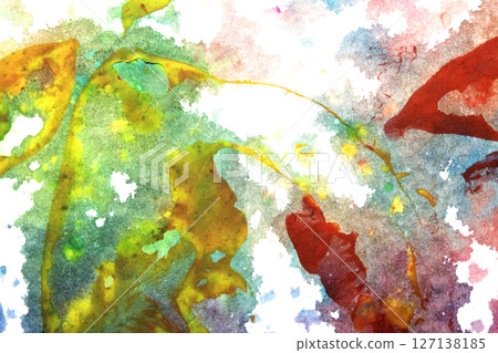 Thick Textured Abstract Acrylic Paint Lines, Swirls and Brush Strokes and Vibrant Splatters Liquid Background Thick Textured Abstract Acrylic Paint Lines, Swirls and Brush Strokes and Vibrant Splatters Liquid Background 127138185