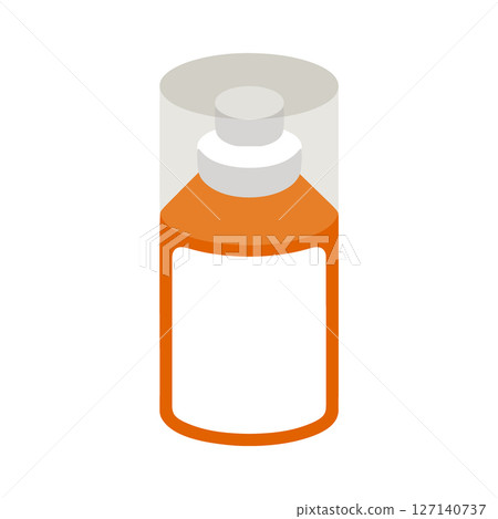Orange Cosmetic Bottle Illustration 127140737
