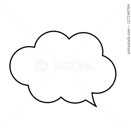 蓬鬆的雲對話泡泡 127140764